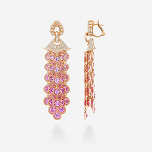 Pampilles Pink Sapphire Earrings