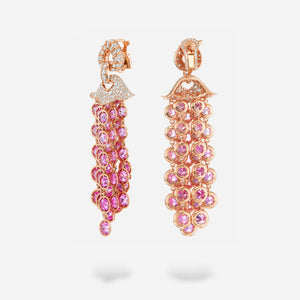 Pampilles Pink Sapphire Earrings