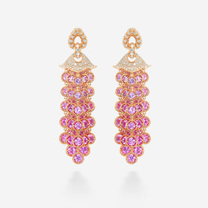 Pampilles Pink Sapphire Earrings