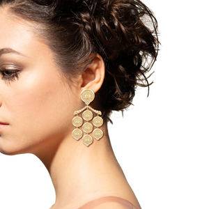 Soleil Gold Chandelier Earrings