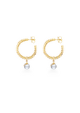 Lina Hoops Earring with Pearl