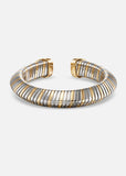 Trisola Gold & Titanium Open Bangle