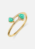 Trisolina Castagna Bypass Bracelet with Chrysoprase