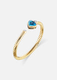 Trisolina Blue Topaz Bangle