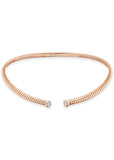 Trisolina Pavé Open Collar in Rose Gold