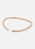 Trisolina Pavé Open Collar in Rose Gold