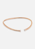 Trisolina Pavé Open Collar in Rose Gold