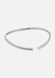 Trisolina Pavé Open Collar in White Gold