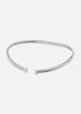 Trisolina Pavé Open Collar in White Gold
