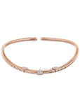Trisolina Three Claws Collar - Rose Gold