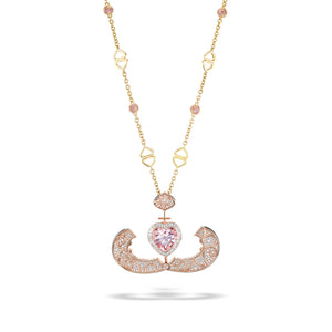 Onda Heart Pendant : Onda Pendant Pink heart pendant with Chain