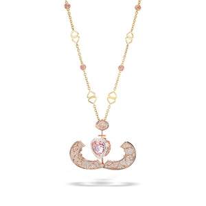 Onda Heart Pendant : Onda Pendant Pink heart pendant with Chain