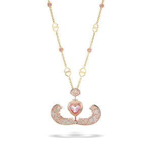 Onda Heart Pendant : Onda Pendant Pink heart pendant with Chain