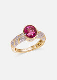Ondine Rubellite Solitaire Ring