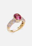 Ondine Rubellite Solitaire Ring