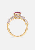 Ondine Rubellite Solitaire Ring