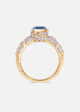 Ondine Blue Topaz Solitaire Ring