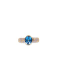 Ondine Blue Topaz Solitaire Ring