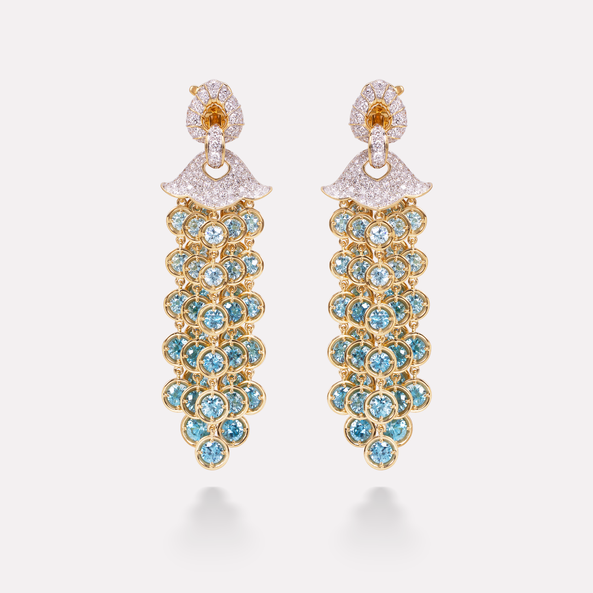 Pampilles Blue Zircon Earrings