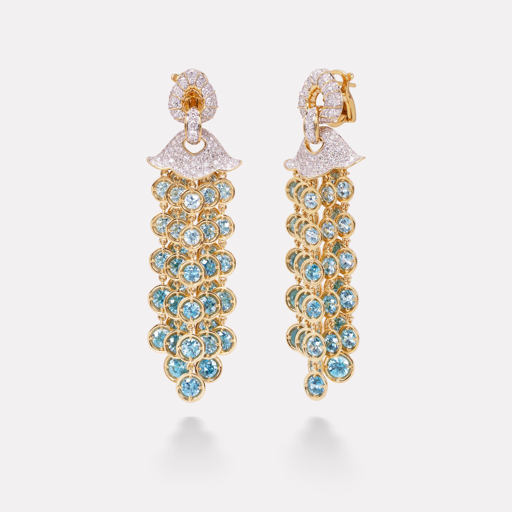 Pampilles Blue Zircon Earrings