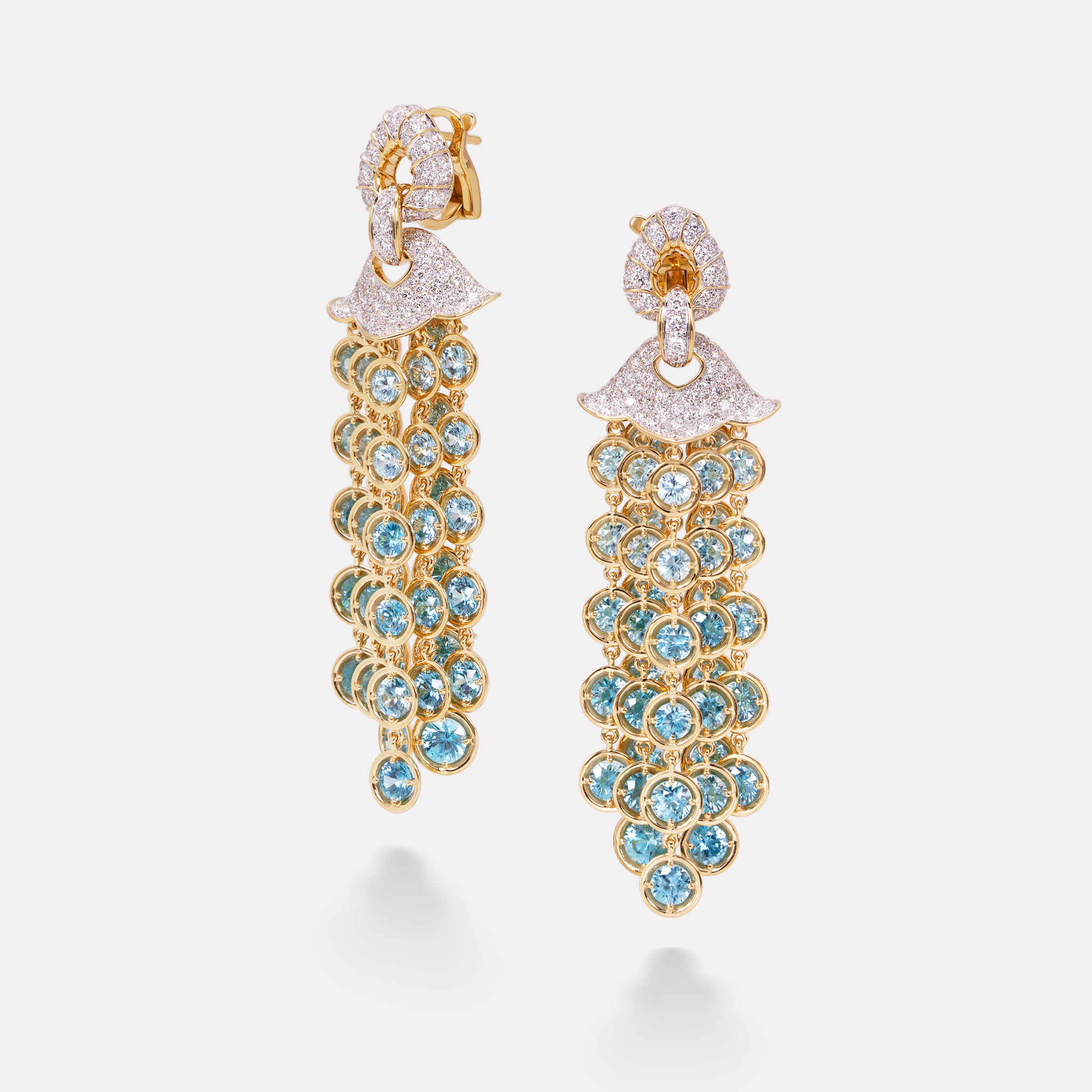 Pampilles Blue Zircon Earrings