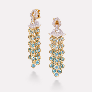 Pampilles Blue Zircon Earrings