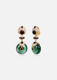 Pneu Earrings (Top) with Black Onyx & Diamond Pavé