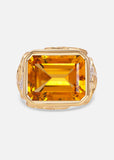Onda Citrine Ring