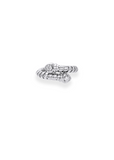 Lina Bypass Ring in White Gold