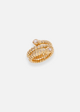 Lina Bypass Triple Ring  in Gold