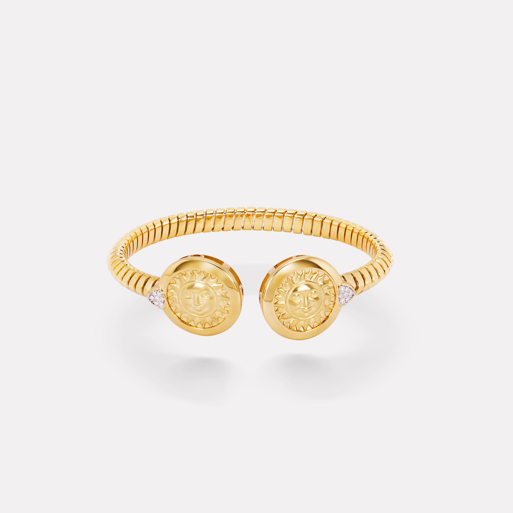 Soleil Gold Double Bangle