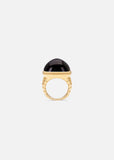 Tigella Ring with Black Spinel