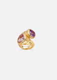 Toi et Moi Ring - Amethyst