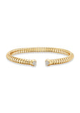 Trisolina Open Bangle in Yellow Gold