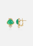 Trisolina Chrysoprase Earrings
