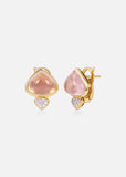 Trisolina Rose Quartz Earrings