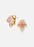 Trisolina Rose Quartz Earrings