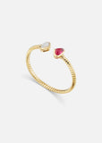 Trisolina Castagna Cabochon Rubellite Bangle