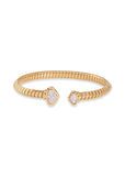 Trisolina Small Castagna Bangle in Yellow Gold
