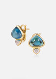 Trisolina Blue Topaz Earring