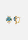 Trisolina Blue Topaz Earring