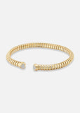 Trisolina Open Bangle in Yellow Gold