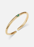 the Kiss - Trisolina Emerald Pavé Bangle
