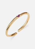 the Kiss - Trisolina Ruby Pavé Bangle