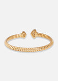 Trisolina Small Castagna Bangle in Yellow Gold