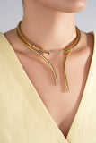 Trisolina Pavé Open Collar in Yellow Gold