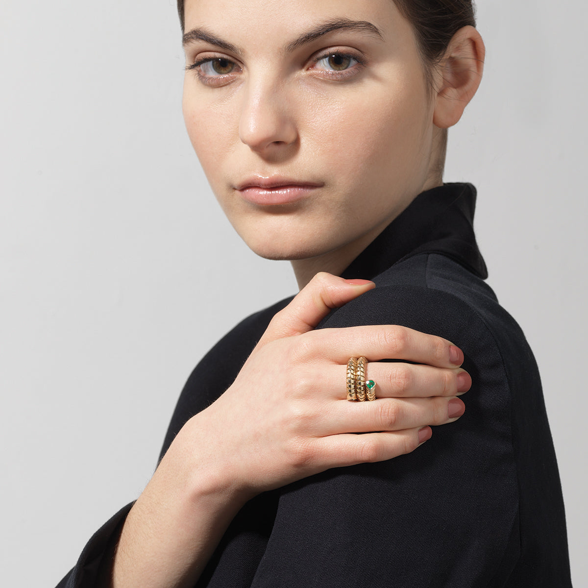 marinab.com, Trisola Emerald Ring