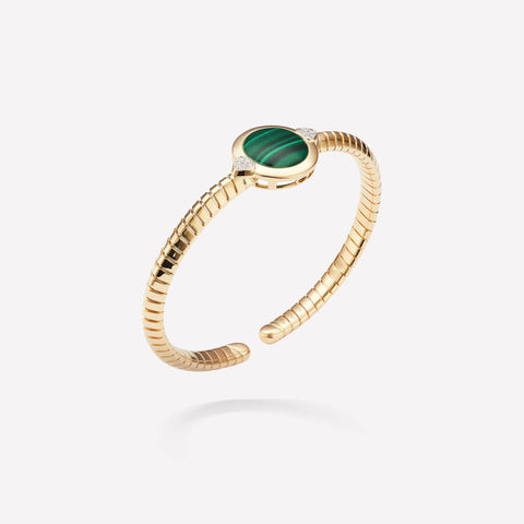 marinab.com, Soleil Malachite Single Bangle