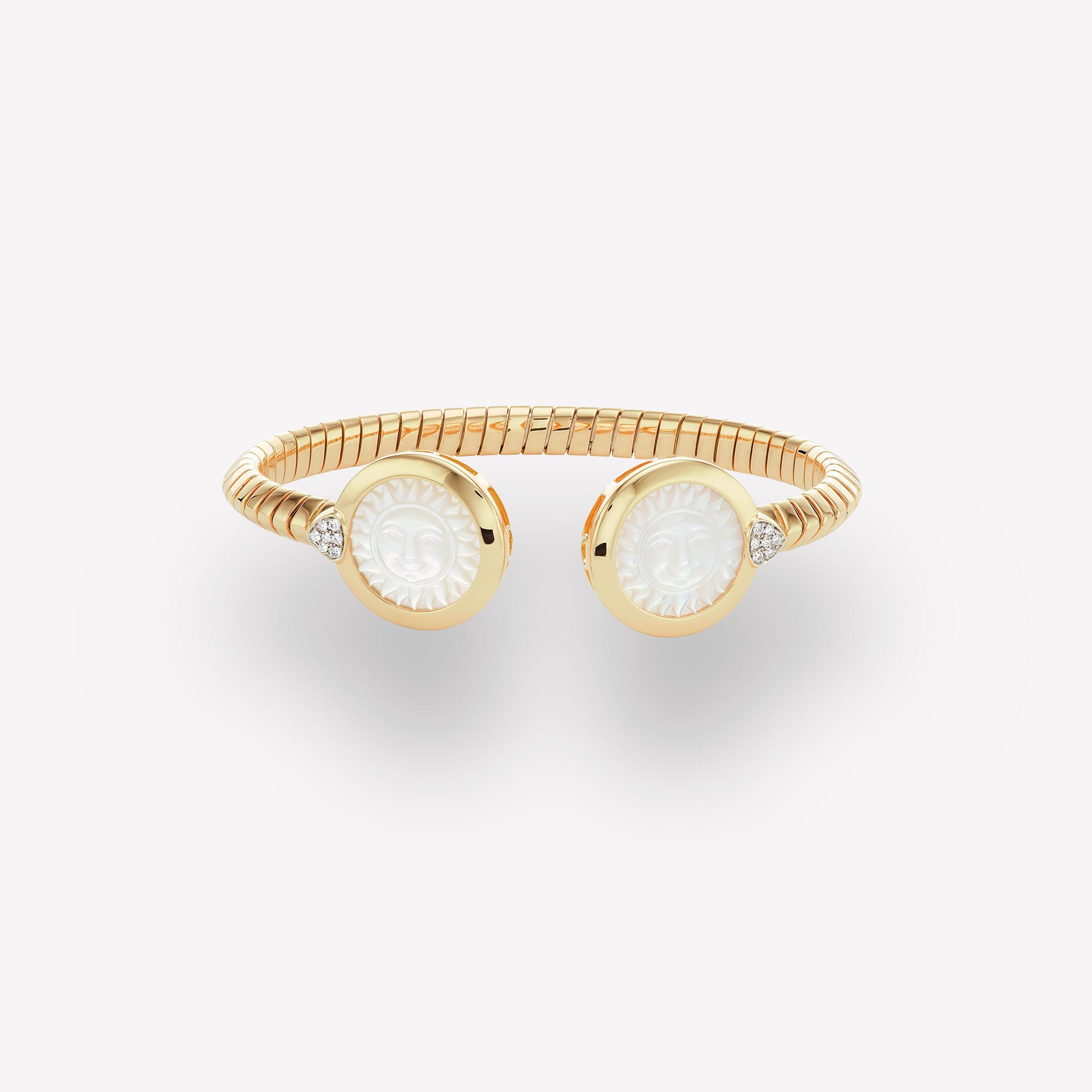 marinab.com, Soleil Mother of Pearl Double Bangle