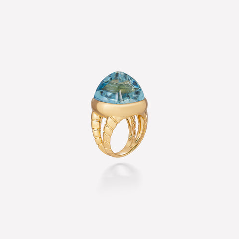 marinab.com, Tigella Sugarloaf Aquamarine Ring